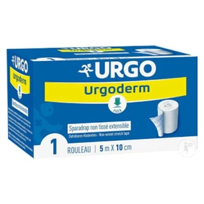 Immagine di Urgo Urgoderm Sovramento in tessuto non tessuto, estensibile, 10 cm x 5 m