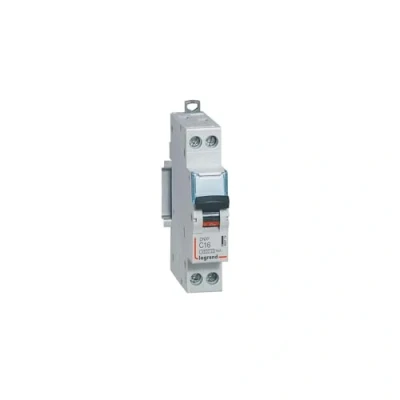 Immagine di Legrand DNX 4500 C Interruttore curvo Breaker con viti, U + N 500 V 4,5 kA 1 m, grigio