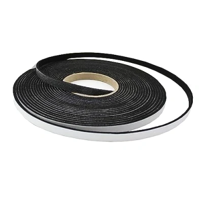 Immagine di tukan tex Nastro in feltro autoadesivo, larghezza 20 mm, spessore 3,0 lunghezza m, rotolo di feltro, protezione dai rumori (2 cm larghezza, mm spessore, m lunghezza, nero)