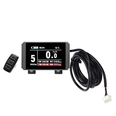 Immagine di windmeile Display KT LCD8H, Computer Di Bordo, Tachimetro, Lcd, Illuminato, Multifunzionale, E Bike, Bici Elettrica, Pedelec, 24V/36V/48V