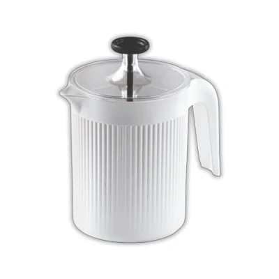 Immagine di Snips Cremix Cappuccinatore Schiuma Latte Montalatte Manuale per Cappuccino Colore Bianco 0,50 LT 10 x 14,50 15,30 cm Made in Italy 0% BPA e phthalate free