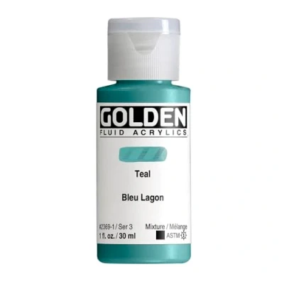 Immagine di Pro Art Acrilico Fluido Verde Acqua, Multicolore, 30 ml (Confezione da 1), unità
