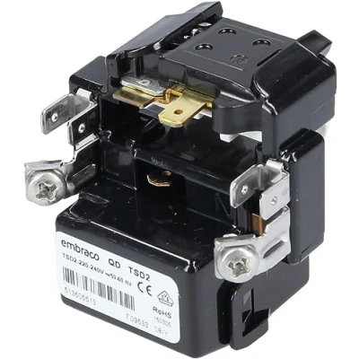 Immagine di Dispositivo relè di avviamento QD TSD2 compatibile con Bosch Siemens Neff 00611445 compressore embraco frigorifero congelatore 432810 9143460