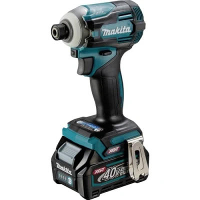 Immagine di Makita TD001GD201 Avvitatore a percussione batteria, 40 V, max. 2,5 Ah, 2 batterie + caricatore in petrolio MAKPAC