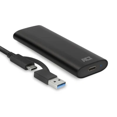 Immagine di ACT NVMe, alloggiamento PCIe USB C, SSD M.2, in alluminio, 10 Gbps, senza attrezzi, per adattatore M Key e B+M AC1615