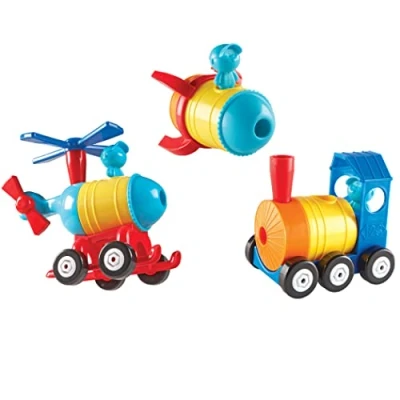 Immagine di Learning Resources 1 2 3 Build It Rocket Train Helicopter