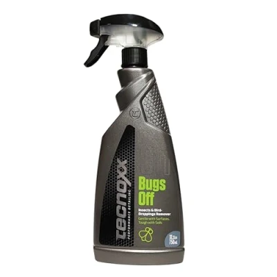 Immagine di Tecnoxx Bugs off Cleaner. Elimina Insetti ed Escrementi di Uccelli su Parabrezza e carrozzeria. Flacone Spray XL da 750 ml