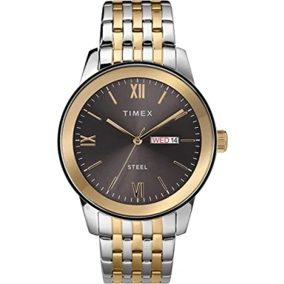 Immagine di Timex Orologio Analogico al Quarzo Uomo con Cinturino in Acciaio Inossidabile TW2T50500
