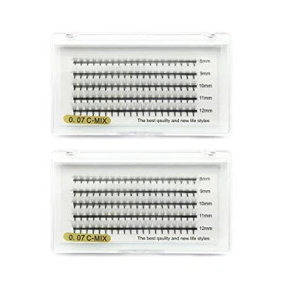 Immagine di EMEDA 2 vassoi extension ciglia volume 8D C ricciolo 0,07mm mix 8 12mm Russo Cluster finte ciuffetti 3D professional Estensioni per la bellezza lashes