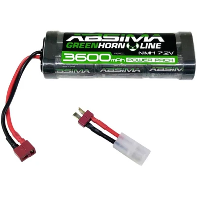 Immagine di Absima Batteria ricaricabile NiMh 7.2 V 3600 mAh Numero di celle: 6 Hardcase Presa a T, Tamiya