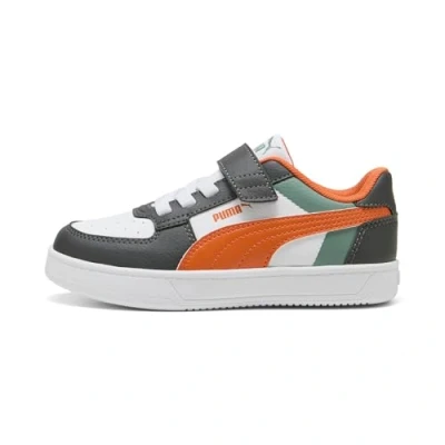 Immagine di PUMA CAVEN 2.0 Block AC+ PS, Scarpe da Ginnastica, Green Moon Maple Syrup White, 34 EU