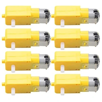 Immagine di GUUZI 8 Pezzi TT DC Cambio Motore a Doppio Albero 3 6V Gear Motor per Arduino Robot Auto Intelligente