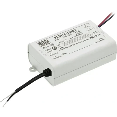 Immagine di Mean Well PLD 16 1050B Driver per LED Corrente costante W 1.05 A 12 V/DC non dimmerabile 1 pz.