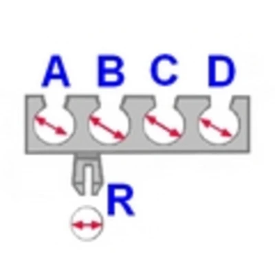 Immagine di ROMIX C60561 Clip CITROËN: Berlingo / First I, C5 II Hatchback, C4 I Grand Picasso, PEUGEOT: 307 Partner Tepee, 106 Hatchback