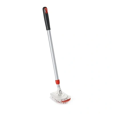 Immagine di OXO Good Grips Spazzola per piastrelle e vasca da bagno, allungabile, multicolore