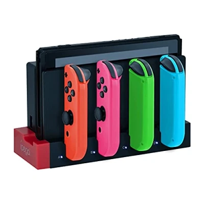 Immagine di Mcbazel ipega 4 in 1 Switch Joycon Dock di Ricarica Controller Station con Indicatore LED Compatibile NS Switch/Switch OLED