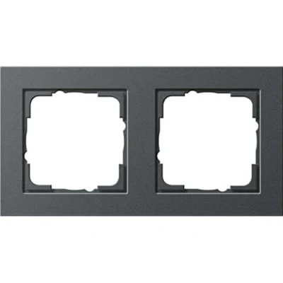 Immagine di GIRA 1 parte Telaio di copertura E2, Standard 55, System 55 Antracite 0211 23