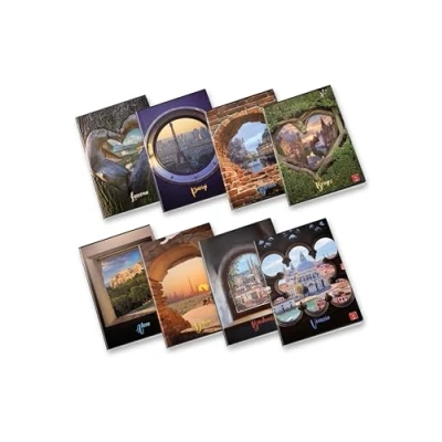 Immagine di Pigna, Maxi Quaderno Special View, f.to A4 21x29,7 cm., pagine 80 + risguardo, carta g/m², interno 0Q, Quadretti 5 mm con Margine, Copertine Assortite, 10 pezzi