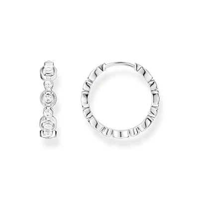 Immagine di THOMAS SABO Orecchini a cerchio da donna in Argento 925 con zirconi 32023627, 20x4 mm, sterling, Zirconia cubica 1
