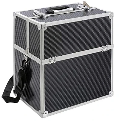 Immagine di Arebos Valigia per cosmetici 26 L incl. cinghia di trasporto 13 scompartimenti serratura e chiave divisione individuale attraverso 8 divisioni 39 x 36 23 cm
