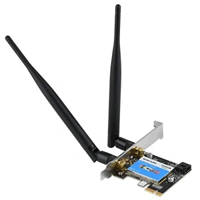 Immagine di Scheda di rete Bluetooth, 433 Mbps Dual Band 2.4G/5G PCI Express Wireless Bluetooth 4.0 Card, Plug and Play, per computer desktop