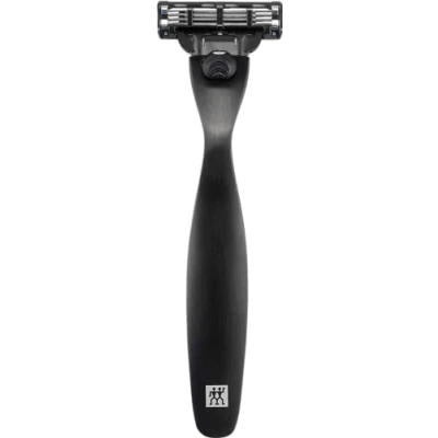 Immagine di ZWILLING Rasoio (rasatura ottimale, design pluripremiato, sistema di lame Gillette Mach3, ipoallergenico, con lama e cappuccio protettivo), premium, nero