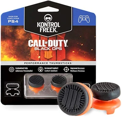 Immagine di KontrolFreek Call of Duty: Black Ops 4 per PlayStation (PS4) e 5 (PS5) Levette Performance 2 alte Nero/Arancione