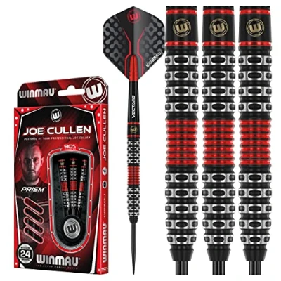 Immagine di WINMAU Joe Cullen Special Edition 24 Gram Tungsten Darts Set with Flights And Stems (Shafts)