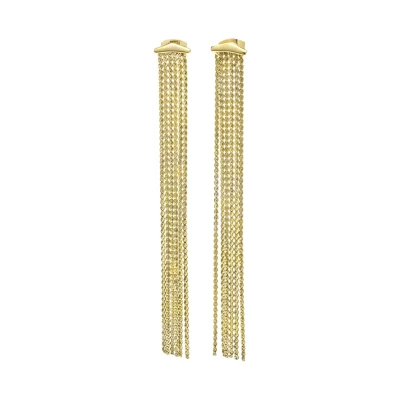 Immagine di Gioiello BREIL TJ3807 collezione ROLL UP, ORECCHINI da DONNA in ACCIAIO colore ORO misura 10 con SENZA PIETRE