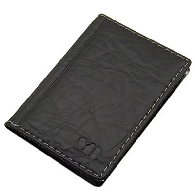 Immagine di myledershop Porta carte di credito con 12 scomparti MJ Design Germany Made in UE diversi colori e designs (Design 5 / Nero)