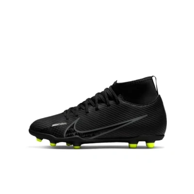 Immagine di Nike Jr. Mercurial Superfly 9 Club Fg/MG, Little/Big Kids&#039; Multi Ground Soccer Cleats, Black Dk Smoke Grey Summit White Volt, 33.5 EU