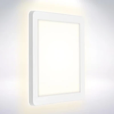 Immagine di BRILONER Leuchten Luce per esterni a LED, lampada da parete esterno con retroilluminazione, 8 watt, 1.200 lumen, 4.000 kelvin, bianca, quadrata, 190x190x28 mm (larghezza x lunghezza H)