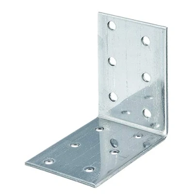 Immagine di Alberts 851811 Squadretta di giunzione angolare multiforo Acciaio inox 60 x 40 mm Set da 10