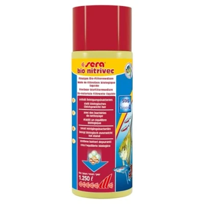 Immagine di Sera bio nitrivec Un idropulitrice Biologico e Filtro Liquido per Acquario, costruisce con i batteri di Pulizia in Modo Efficace, rapido Naturale ammonio nitrito.