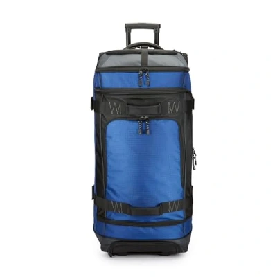 Immagine di Amazon Basics Borsone da viaggio con ruote, in Ripstop, 88 cm, 113 litri, Blu