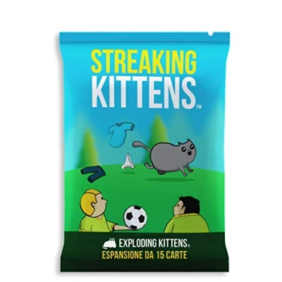 Immagine di Asmodee: Streaking Kittens, Espansione Gioco di Carte Exploding Edizione in Italiano
