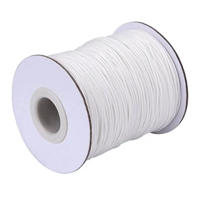 Immagine di Corda per tenda a forma di festone, 1,2 mm, bianca, 19 m, ideale campeggio, artigianato