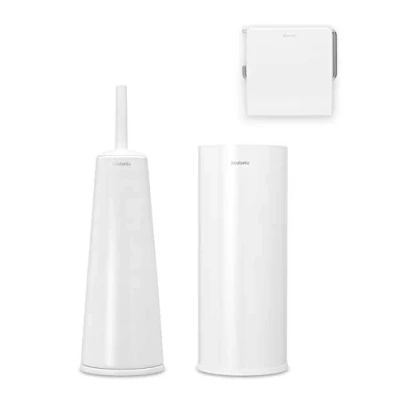 Immagine di Brabantia Set di 3 accessori per WC, bianco, taglia unica