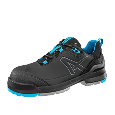 Immagine di ALBATROS TARAVAL Low S3L ESD FO SR Scarpe antinfortunistiche unisex antiscivolo senza metalli vegan tappo in fibra di vetro, nero/blu, 43 EU
