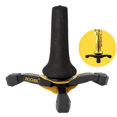 Immagine di Treppiede portatile pieghevole per sassofono soprano robusto supporto