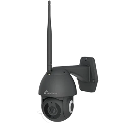Immagine di nIVIAN Telecamera PTZ Wi Fi 2.4 Ghz 2K Movimento remoto a 360º con funzione di localizzazione automatica e rilevamento umano Visione notturna fino 10 m Adatta per esterni