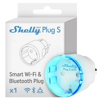 Immagine di Shelly Plug S Gen3 Matter Presa Bluetooth, Wi Fi