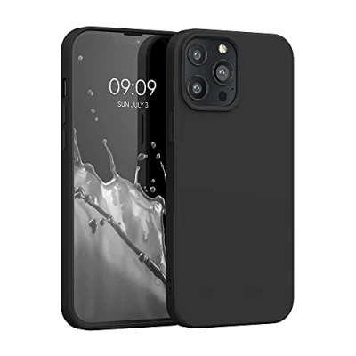 Immagine di kwmobile Custodia Compatibile con Apple iPhone 13 Pro Max Cover Back Case per Smartphone in Silicone TPU Protezione Gommata nero matt