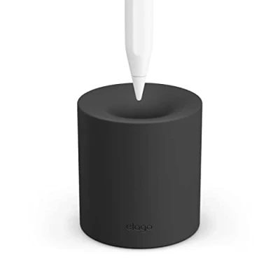 Immagine di elago Supporto Matita Compatibile con Apple Pencil Pro, (1,2 Gen), (USB C) e Le Matite di Altri Tablet con/Senza Custodia o Impugnatura (Nero)
