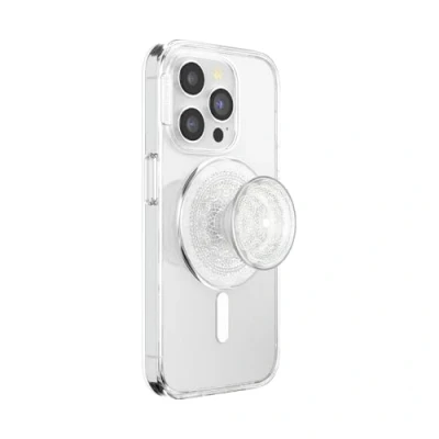 Immagine di PopSockets: PopGrip Round for MagSafe Anello adattatore per incluso Supporto espandibile e impugnatura telefono con parte superiore intercambiabile smartphone custodie Doily