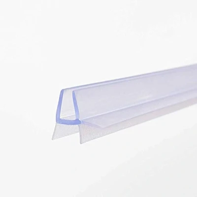 Immagine di 100cm Sealis Guarnizione Ricambio Sottoporta Doccia per Vetri di Spessore 4mm/ 5mm Profilo Box Aletta Trasparente