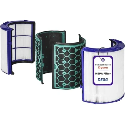 Immagine di DEGG Filtro HEPA per Dyson Pure Cool + Hot HP04 TP04 DP04 TP05 HP05, di Ricambio ai Carboni Attivi Purificatore Aria