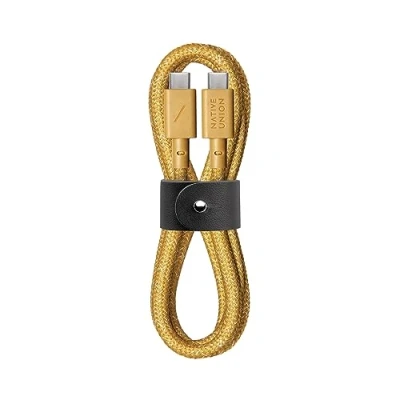 Immagine di Native Union Cavo Belt USB C a 1,2 m di Ricarica Ultra Rinforzato per iPad Pro 2018 22, Air 5, Microsoft Surface Go 3, Google Pixel 7, Samsung Galaxy S23 (Kraft)