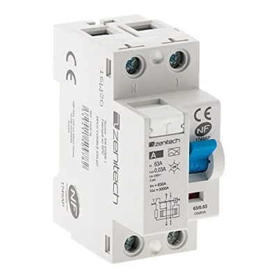 Immagine di Zenitech Interruttore differenziale 63/2 30mA Tipo A NF
