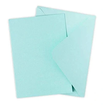 Immagine di Sizzix Surfacez Confezione di Biglietti e Buste, Formato A6, Mint Julep, 10 Pezzi, 664827, Menta, taglia unica